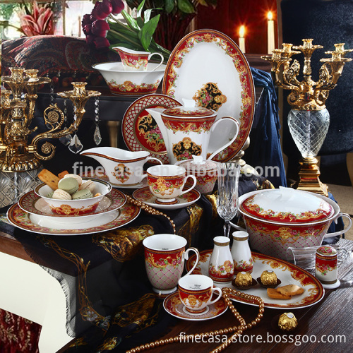 124 Pieces Luxury Wedding set